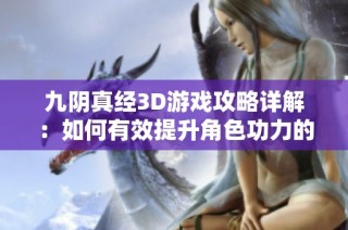 九阴真经3D游戏攻略详解：如何有效提升角色功力的方法