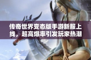 传奇世界变态版手游新服上线，超高爆率引发玩家热潮