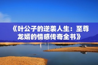 《叶公子的逆袭人生：至尊龙婿的情感传奇全书》