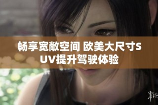畅享宽敞空间 欧美大尺寸SUV提升驾驶体验