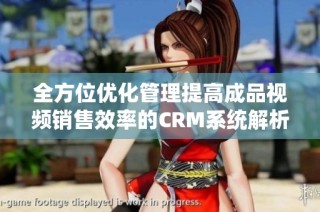 全方位优化管理提高成品视频销售效率的CRM系统解析