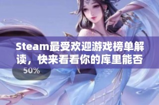 Steam最受欢迎游戏榜单解读，快来看看你的库里能否入选这些经典作品