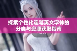 探索个性化连笔英文字体的分类与资源获取指南