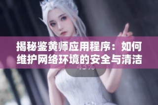 揭秘鉴黄师应用程序：如何维护网络环境的安全与清洁