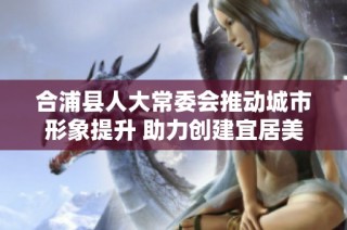 合浦县人大常委会推动城市形象提升 助力创建宜居美好环境