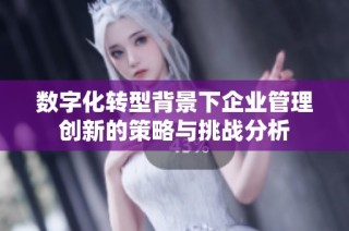 数字化转型背景下企业管理创新的策略与挑战分析