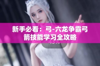 新手必看：弓-六龙争霸弓箭技能学习全攻略