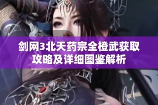 剑网3北天药宗全橙武获取攻略及详细图鉴解析