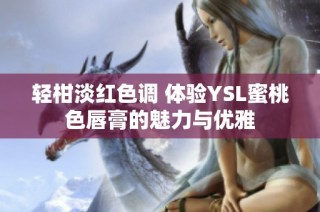 轻柑淡红色调 体验YSL蜜桃色唇膏的魅力与优雅