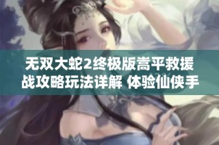 无双大蛇2终极版嵩平救援战攻略玩法详解 体验仙侠手游乐趣