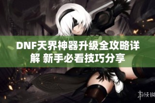 DNF天界神器升级全攻略详解 新手必看技巧分享