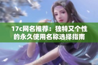 17c网名推荐：独特又个性的永久使用名称选择指南