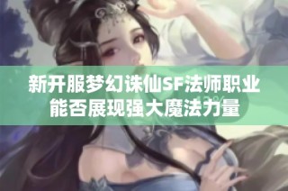 新开服梦幻诛仙SF法师职业能否展现强大魔法力量