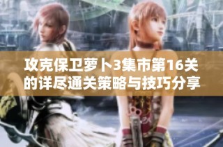 攻克保卫萝卜3集市第16关的详尽通关策略与技巧分享