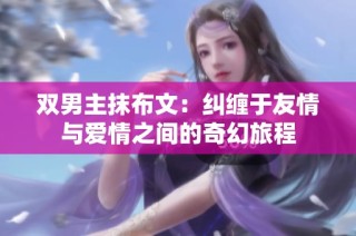 双男主抹布文：纠缠于友情与爱情之间的奇幻旅程