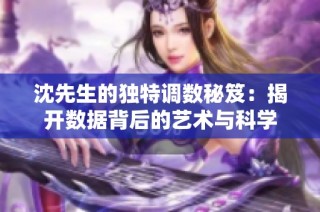 沈先生的独特调数秘笈：揭开数据背后的艺术与科学