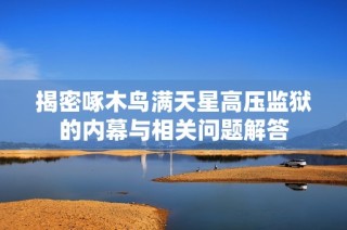 揭密啄木鸟满天星高压监狱的内幕与相关问题解答