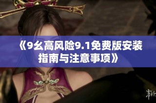 《9幺高风险9.1免费版安装指南与注意事项》