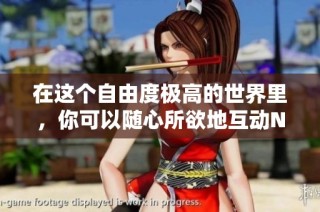 在这个自由度极高的世界里，你可以随心所欲地互动NPC