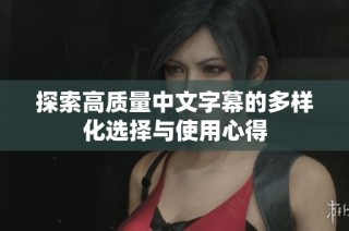 探索高质量中文字幕的多样化选择与使用心得