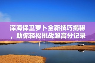 深海保卫萝卜全新技巧揭秘，助你轻松挑战超高分记录