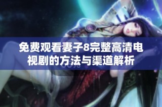 免费观看妻子8完整高清电视剧的方法与渠道解析