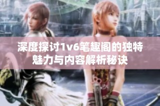 深度探讨1v6笔趣阁的独特魅力与内容解析秘诀