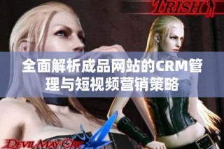 全面解析成品网站的CRM管理与短视频营销策略