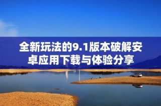 全新玩法的9.1版本破解安卓应用下载与体验分享
