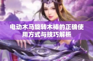 电动木马旋转木棒的正确使用方式与技巧解析