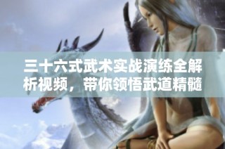 三十六式武术实战演练全解析视频，带你领悟武道精髓