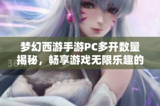 梦幻西游手游PC多开数量揭秘，畅享游戏无限乐趣的方法