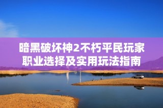 暗黑破坏神2不朽平民玩家职业选择及实用玩法指南