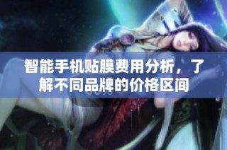 智能手机贴膜费用分析，了解不同品牌的价格区间