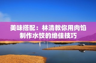 美味搭配：林清教你用肉馅制作水饺的绝佳技巧