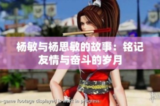 杨敏与杨思敏的故事：铭记友情与奋斗的岁月