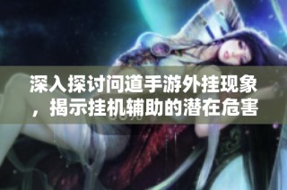 深入探讨问道手游外挂现象，揭示挂机辅助的潜在危害与影响