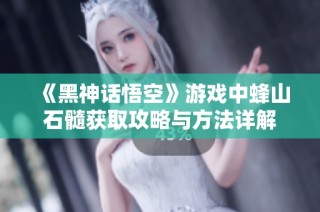 《黑神话悟空》游戏中蜂山石髓获取攻略与方法详解