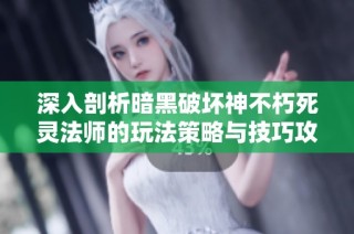 深入剖析暗黑破坏神不朽死灵法师的玩法策略与技巧攻略