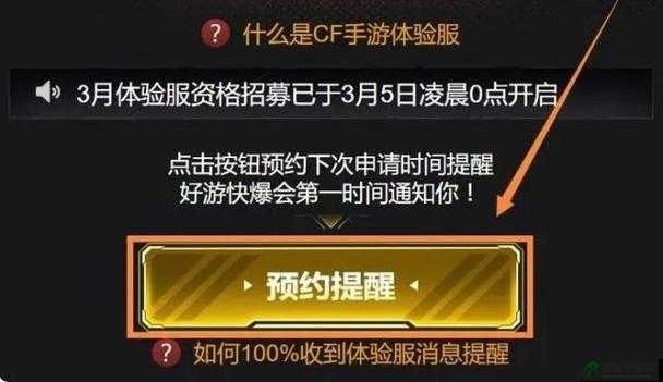 CF手游体验服资格申请攻略：全面解析申请方法与流程