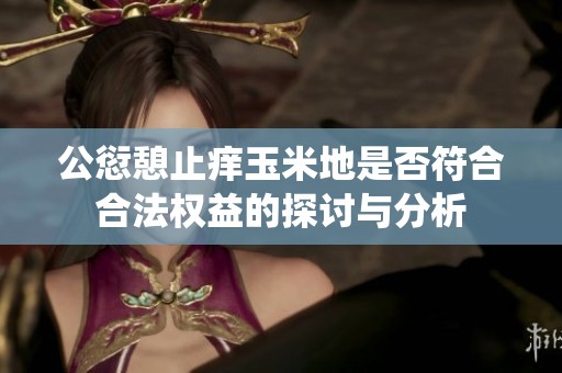 公愆憩止痒玉米地是否符合合法权益的探讨与分析
