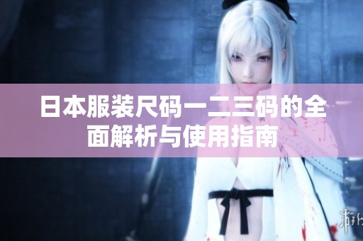 日本服装尺码一二三码的全面解析与使用指南