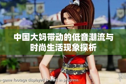 中国大妈带动的低音潮流与时尚生活现象探析