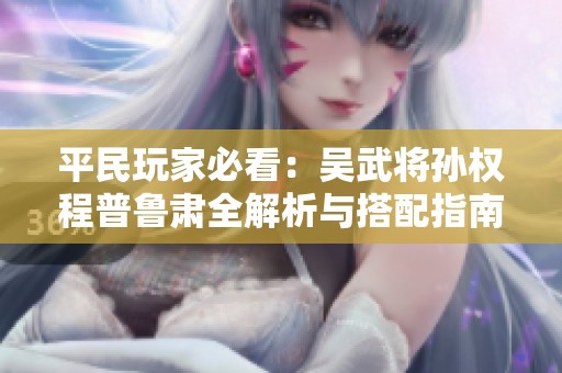 平民玩家必看：吴武将孙权程普鲁肃全解析与搭配指南
