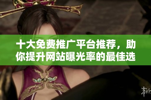 十大免费推广平台推荐，助你提升网站曝光率的最佳选择