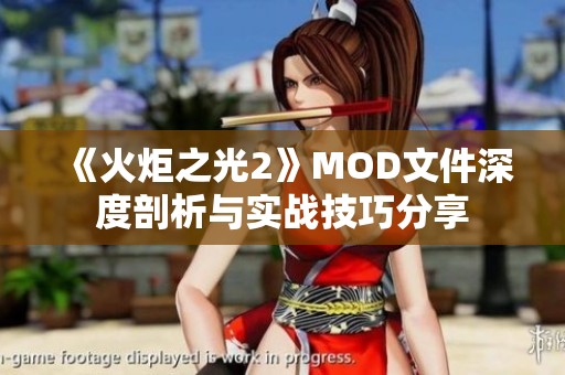 《火炬之光2》MOD文件深度剖析与实战技巧分享