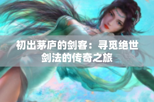初出茅庐的剑客：寻觅绝世剑法的传奇之旅