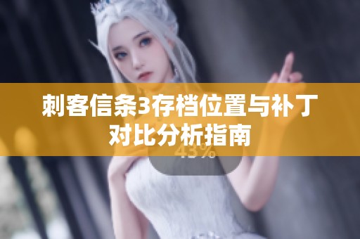 刺客信条3存档位置与补丁对比分析指南