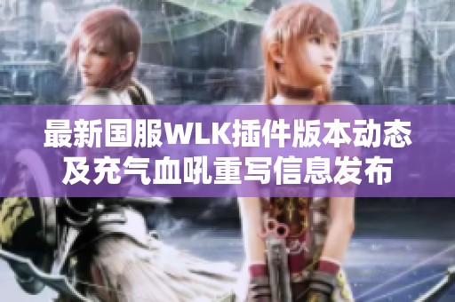 最新国服WLK插件版本动态及充气血吼重写信息发布