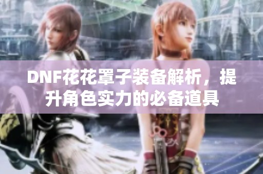 DNF花花罩子装备解析，提升角色实力的必备道具